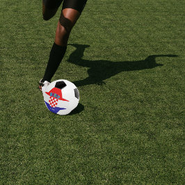 Personalisierte kroatische Flagge mit dem Namen Fu Fußball