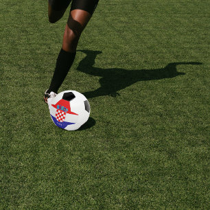 Personalisierte kroatische Flagge mit dem Namen Fu Fußball