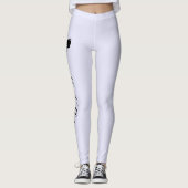 Personalisierte Krone Lavendel Leggings (Vorderseite)