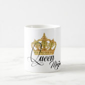 Personalisierte Kronenkönigin Kaffeetasse (Mittel)
