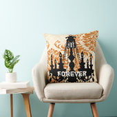 Personalisierte Kronleuchter-Monogramm mit Hochzei Kissen (Stuhl )