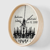 Personalisierte Kronleuchter-Uhr Uhr (Winkel)