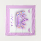 Personalisierte Kronwand Wandteppich (Vorderseite (Horizontal))