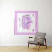 Personalisierte Kronwand Wandteppich (Beispiel (Horizontal))