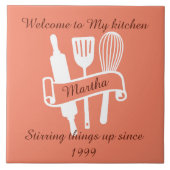 Personalisierte Küche Fliese (Vorderseite)