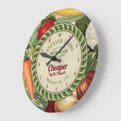 personalisierte Küche Große Wanduhr (Winkel)