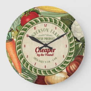 personalisierte Küche Große Wanduhr