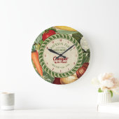 personalisierte Küche Große Wanduhr (Zuhause)