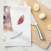 Personalisierte Küche Handtuchhalter Hirsch Buck H Geschirrtuch (Viertel Falte)