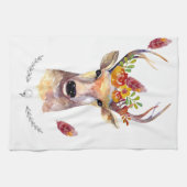 Personalisierte Küche Handtuchhalter Hirsch Buck H Geschirrtuch (Horizontal)