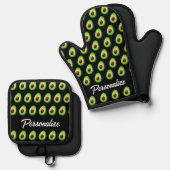 Personalisierte Küche Ofenhandschuh & Topflappen-Set (Vorderseite/Rückseite)