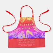 Personalisierte Küche offen + 3Kommentare Funny Schürze (Vorderseite)