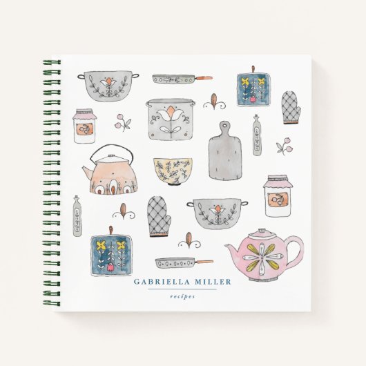 Personalisierte Küche Rezept Notebook Notizblock (Vorderseite)