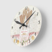 Personalisierte Küche Runde Wanduhr (Winkel)