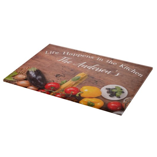 Personalisierte Küchenabteilung Schneidebrett (Ecke)