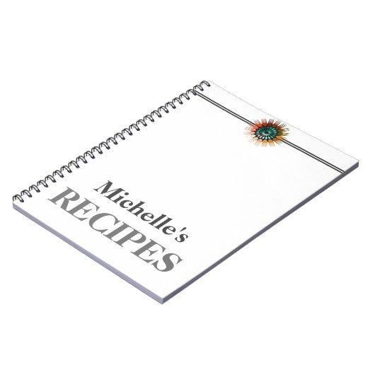 Personalisierte Küchengeräte Rezept Notebook Notizblock (Linke Seite)