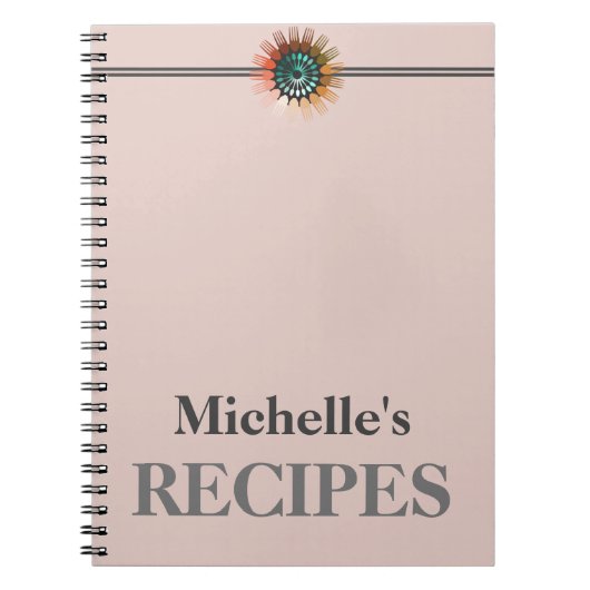 Personalisierte Küchengeräte Rezept Notebook Notizblock (Vorderseite)