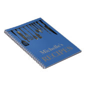 Personalisierte Küchengeräte Rezept Notebook Notizblock (Rechte Seite)