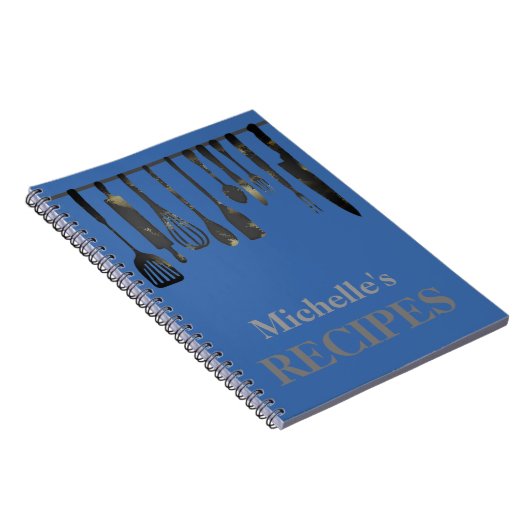 Personalisierte Küchengeräte Rezept Notebook Notizblock (Rechte Seite)