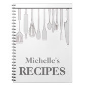 Personalisierte Küchengeräte Rezept Notebook Notizblock (Vorderseite)