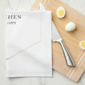 Personalisierte Küchengrün Geschirrtuch (Viertel Falte)