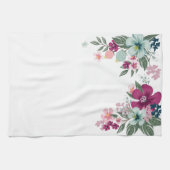 Personalisierte Küchentuch Tropische Blume auf Wei (Horizontal)