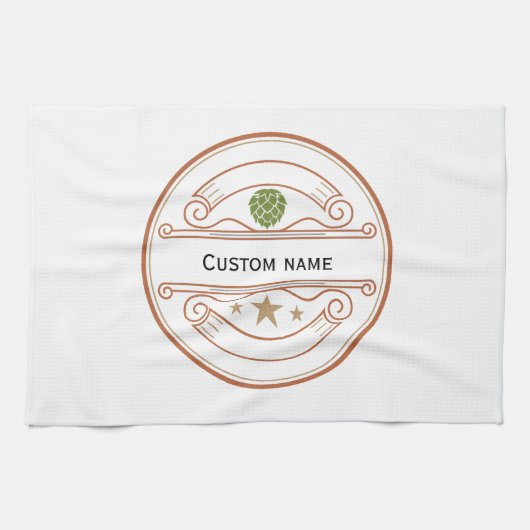 Personalisierte Küchentücher Individuelle Name (Horizontal)