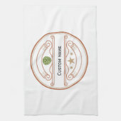 Personalisierte Küchentücher Individuelle Name (Vertikal)