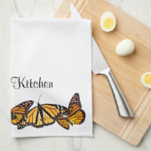 Personalisierte Küchentücher Monarch Butterfly (Viertel Falte)