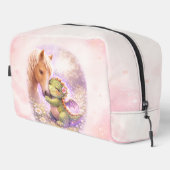 Personalisierte Kulturtasche mit süßem Drachen- un Waschbeutel (Rechte Ecke)