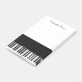 Personalisierte kundengebundene Klavier-Schlüssel Post-it Klebezettel (angewinkelt)