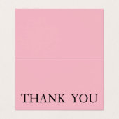 Personalisierte kundenspezifische einfache danken visitenkarten (Außenseite Aufgefaltet)