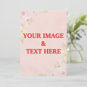 Personalisierte kundenspezifische Einladung für Ih (Stehend Vorderseite)