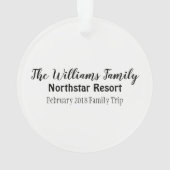 Personalisierte kundenspezifische FAMILIE Ornament (Rückseite)