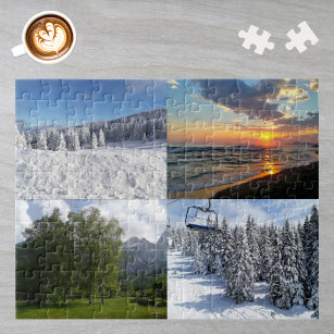 Personalisierte, kundenspezifische FotoCollage mit Puzzle