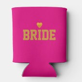 Personalisierte, kundenspezifische Goldherzenbrill Dosenkühler (Rückseite)