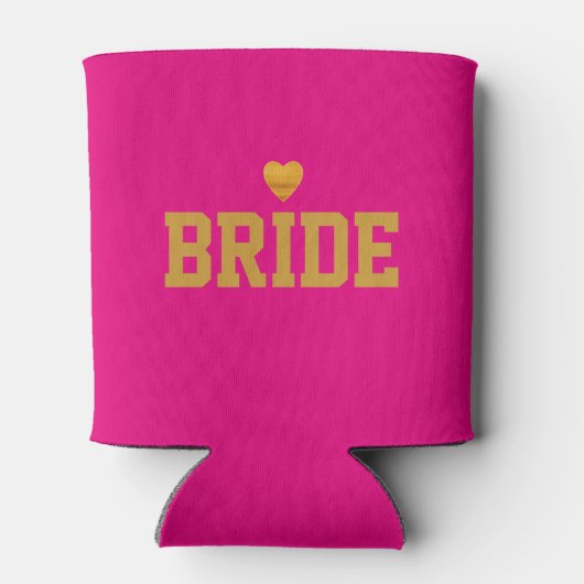 Personalisierte, kundenspezifische Goldherzenbrill Dosenkühler (Rückseite)