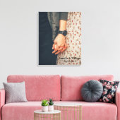 Personalisierte, kundenspezifische Hochzeitskizze Leinwanddruck (Insitu (Wohnzimmer))
