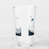 Personalisierte, kundenspezifische Monogramm-Initi Glas (Rechts)