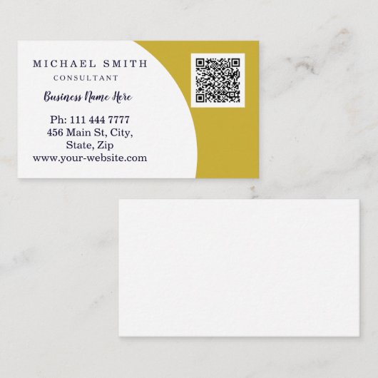 Personalisierte kundenspezifische QR-Logo-Geschäft Visitenkarte (Vorne/Hinten)