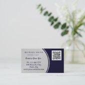 Personalisierte kundenspezifische QR-Logo-Geschäft Visitenkarte (Stehend Vorderseite)