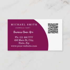 Personalisierte kundenspezifische QR-Logo-Geschäft Visitenkarte