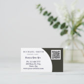 Personalisierte kundenspezifische QR-Logo-Geschäft Visitenkarte (Stehend Vorderseite)