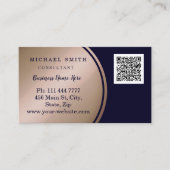 Personalisierte kundenspezifische QR-Logo-Geschäft Visitenkarte (Vorderseite)