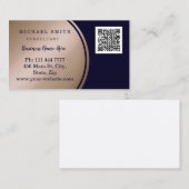 Personalisierte kundenspezifische QR-Logo-Geschäft Visitenkarte (Vorne/Hinten)