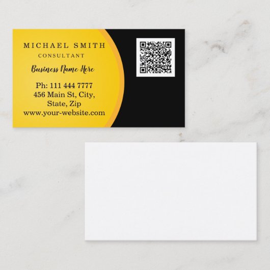 Personalisierte kundenspezifische QR-Logo-Geschäft Visitenkarte (Vorne/Hinten)