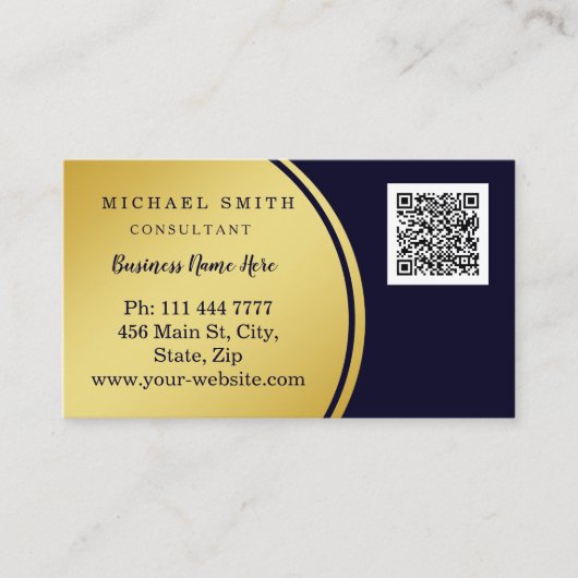 Personalisierte kundenspezifische QR-Logo-Geschäft Visitenkarte (Vorderseite)