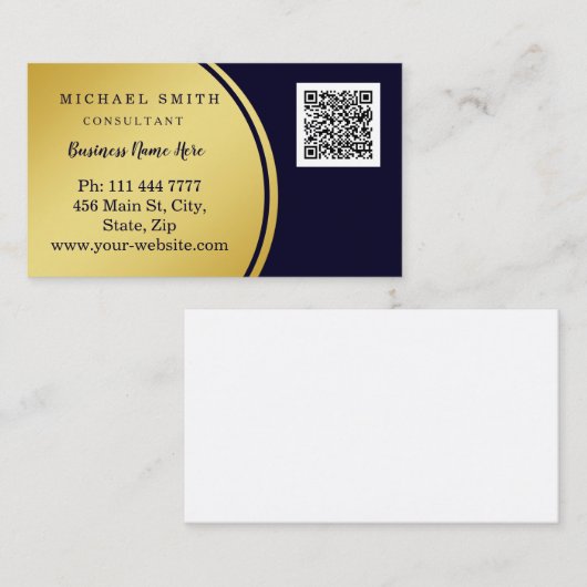 Personalisierte kundenspezifische QR-Logo-Geschäft Visitenkarte (Vorne/Hinten)