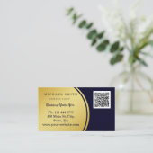 Personalisierte kundenspezifische QR-Logo-Geschäft Visitenkarte (Stehend Vorderseite)