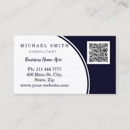 Personalisierte kundenspezifische QR-Logo-Geschäft Visitenkarte